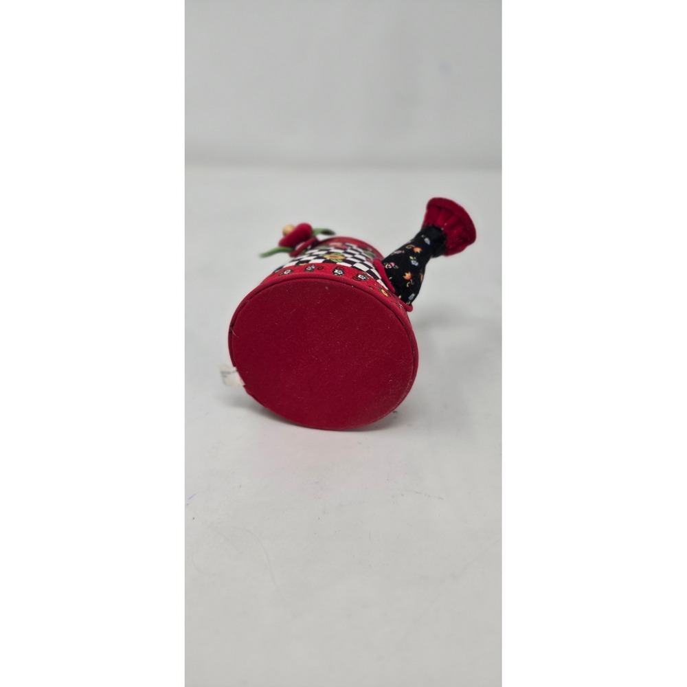 Vtg Mary Engelbreit watering can floral check pin cushiowhimsical Cottagecore - Picture 5 of 7